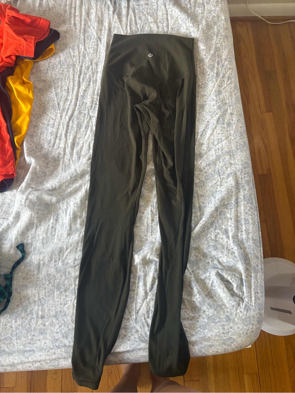 lululemon athletica Olive Leggings with Back Logo
